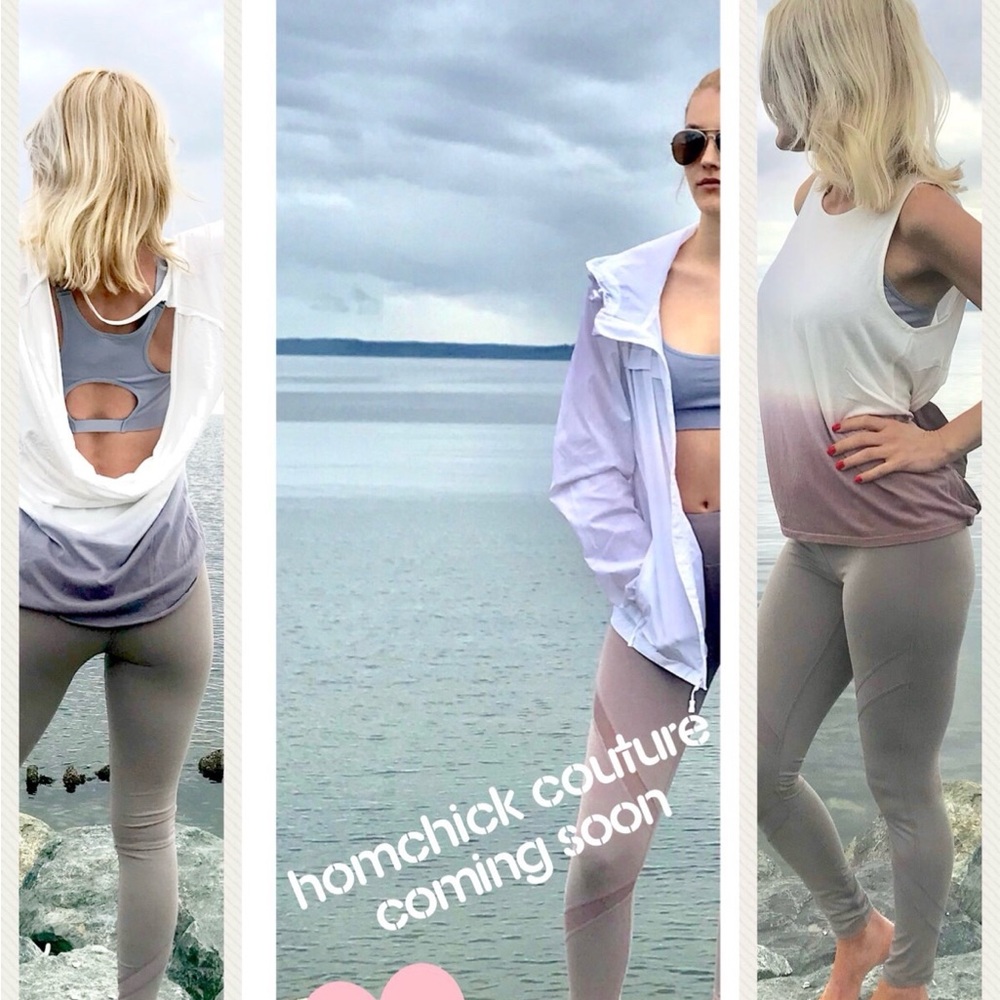 Mono B Gradient Tank Top, Leggings and jacket Set
